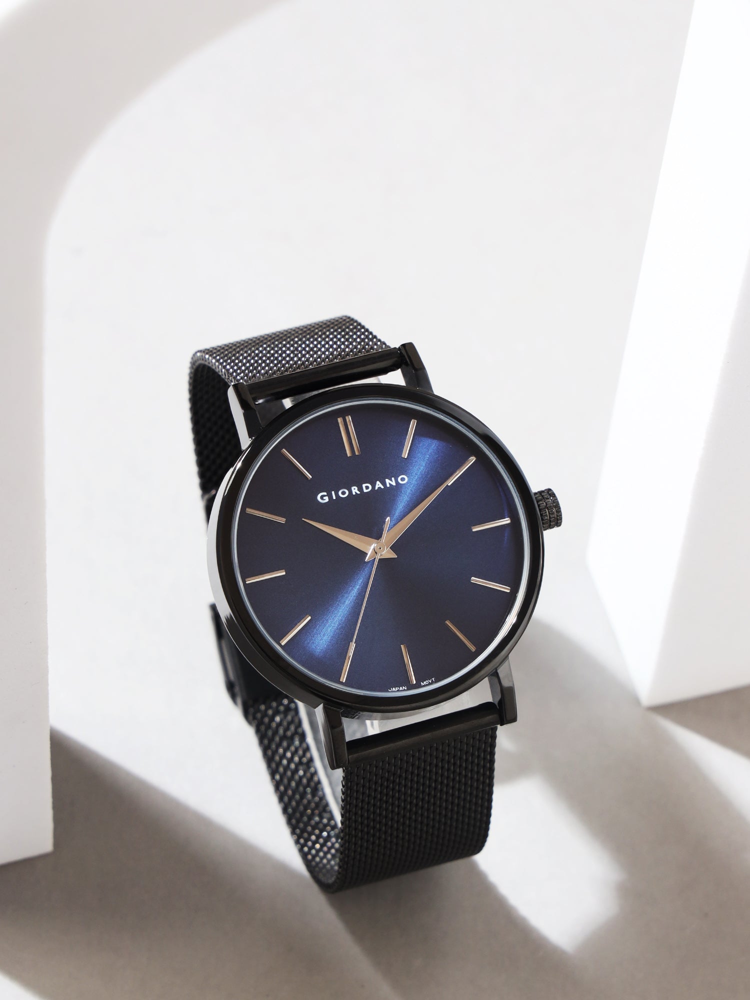 Giordano Analog Watch for Men Stylish Metal Strap| 3 Hands Mechanism with Water Resistant Wrist Watch | GZ-50108-33